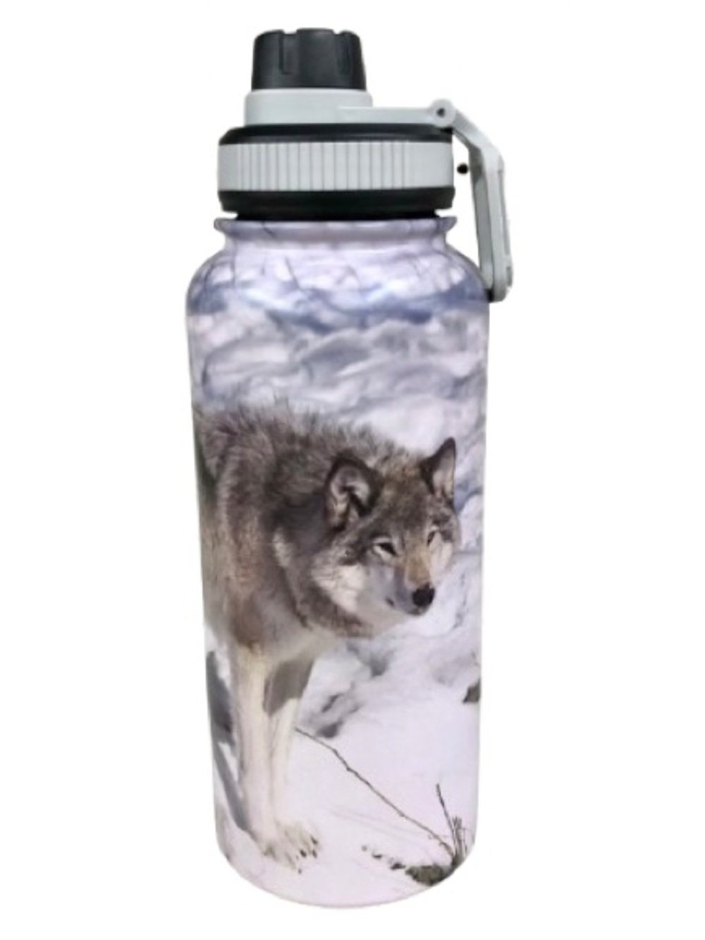 🌶️$12🌶️ NEW Metal Water Bottle Wolf 34oz Unisex